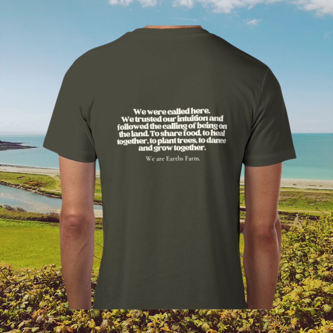 Earths Farm 'We were called here' T-Shirts 100% Organic Cotton